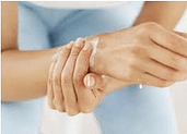 woman holding her Wrist