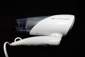 white hair dryer