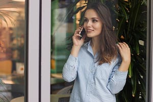 talking on the phone